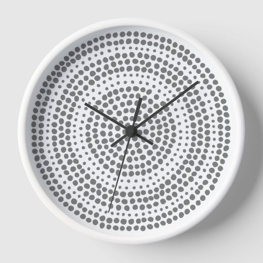 Modernes geometrisches Minimalistisches Dot Uhr (Vorderseite)