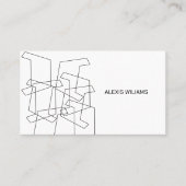 Modernes geometrisches Minimalistisches Elegantes  Visitenkarte (Vorderseite)