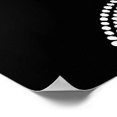 Modernes geometrisches Minimalistisches Punktgeome Poster (Ecke)