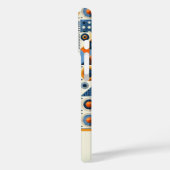 Modernes geometrisches Mit Monogramm Case-Mate iPhone Hülle (Rückseite / Links)