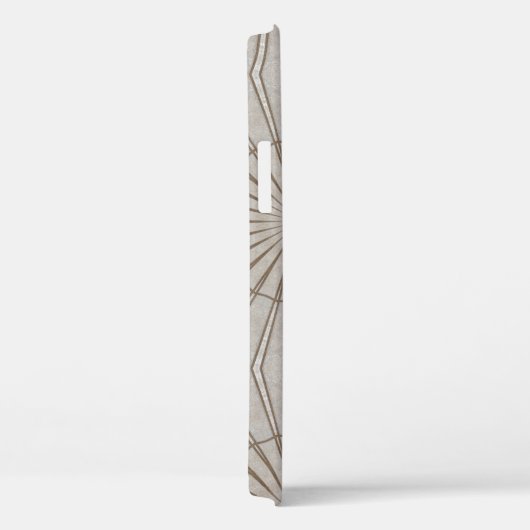 Modernes geometrisches Mit Monogramm Sleek Stilbra Case-Mate iPhone Hülle (Rückseite / Rechts)