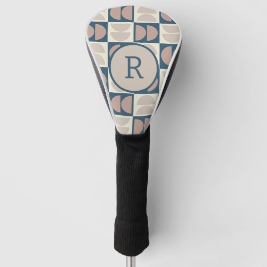 Modernes geometrisches Mittelalter Golf Headcover (Vorderseite)