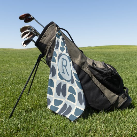 Modernes geometrisches Mittelalter Golfhandtuch (Gras)
