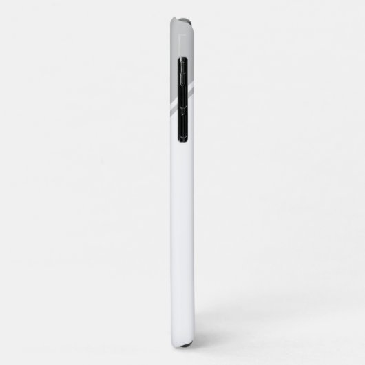 Modernes geometrisches Monogramm grau Case-Mate iPhone Hülle (Hinten/Links)