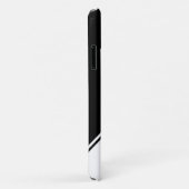 Modernes geometrisches Monogramm in Schwarzweiß Case-Mate iPhone Hülle (Hinten/Rechts)