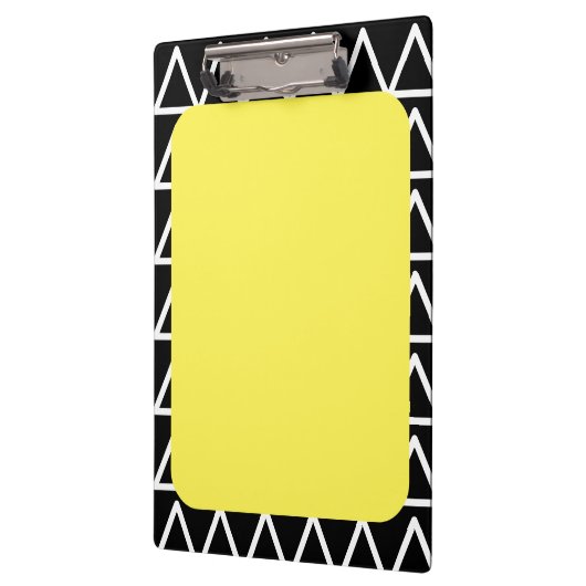 Modernes geometrisches Monogramm Klemmbrett (Links)