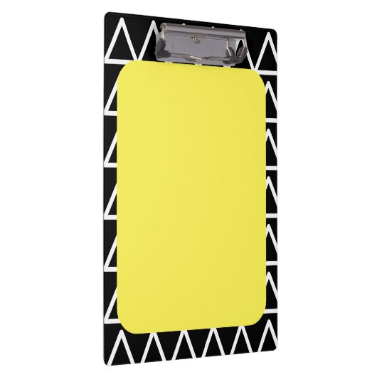 Modernes geometrisches Monogramm Klemmbrett (Rechts)