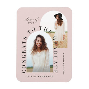 Modernes geometrisches MultiFoto-Abschluss-Magazin Magnet