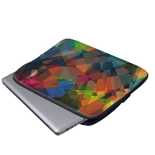 Modernes geometrisches Muster 15 der Laptopschutzhülle (Vorne Knopf)