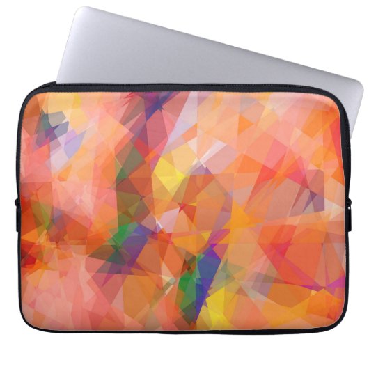Modernes geometrisches Muster 3 der Laptopschutzhülle (Vorderseite)