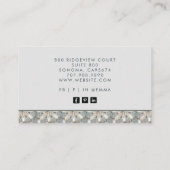 Modernes geometrisches Muster Abstrakter Formen Visitenkarte (Rückseite)