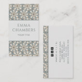 Modernes geometrisches Muster Abstrakter Formen Visitenkarte (Vorne/Hinten)