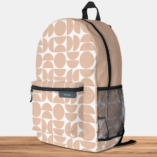 Modernes geometrisches Muster aus dem Mittelalter, Bedruckter Rucksack