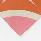 Modernes geometrisches Muster aus dem Mittelalter  Fleecedecke (Ecke)