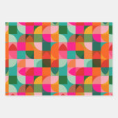 Modernes geometrisches Muster aus dem Mittelalter Geschenkpapier Set (Vorderseite)