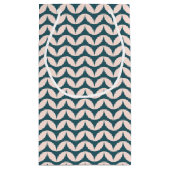 Modernes geometrisches Muster aus dem Mittelalter Kleine Geschenktüte (Rückseite)