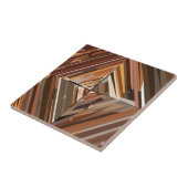 Modernes geometrisches Muster aus Diamantholz Fliese (Seite)