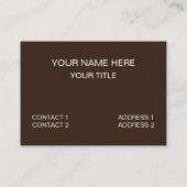 Modernes geometrisches Muster aus Diamantholz Visitenkarte (Rückseite)