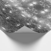 Modernes geometrisches Muster aus Grau und Weiß Geschenkpapier (Ecke)