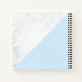 Modernes geometrisches Muster aus Marmor Notizblock (Rückseite)