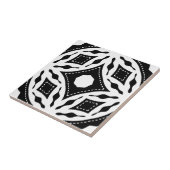 Modernes geometrisches Muster aus Schwarz und Weiß Fliese (Seite)