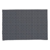 Modernes geometrisches Muster aus Schwarz und Weiß Kissenbezug (Vorderseite-Rechts)