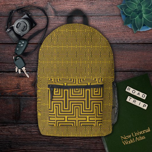 Modernes geometrisches Muster Bedruckter Rucksack