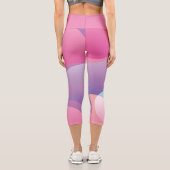 Modernes geometrisches Muster Capri Leggings (Rückseite)