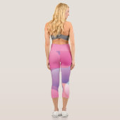 Modernes geometrisches Muster Capri Leggings (Rückseite)