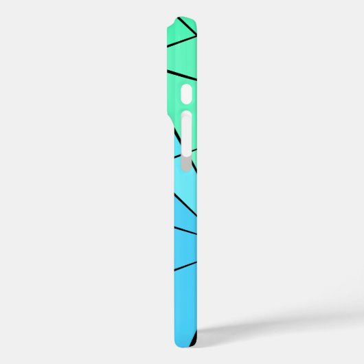 Modernes geometrisches Muster Case-Mate iPhone Hülle (Rückseite / Links)