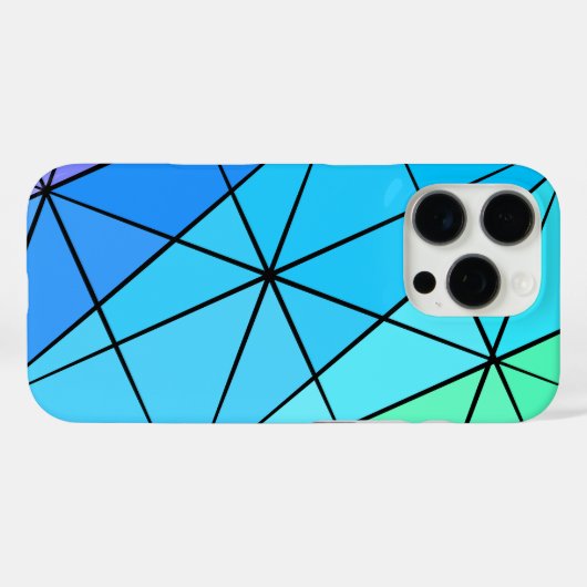 Modernes geometrisches Muster Case-Mate iPhone Hülle (Rückseite (Horizontal))