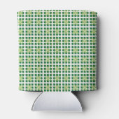 Modernes geometrisches Muster der grünen Wälder Dosenkühler (Rückseite)