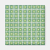 Modernes geometrisches Muster der grünen Wälder Magnet (Vorne)