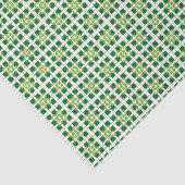 Modernes geometrisches Muster der grünen Wälder Seidenpapier (Ausschnitt)