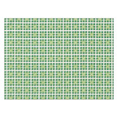 Modernes geometrisches Muster der grünen Wälder Tischdecke (Vorderseite (Horizontal))