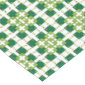 Modernes geometrisches Muster der grünen Wälder Tischdecke (Schrägansicht)