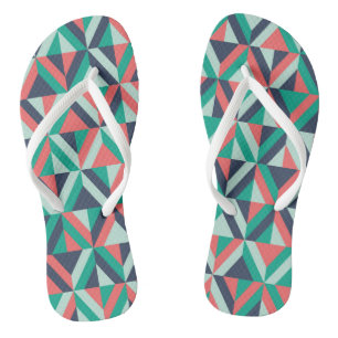 Modernes geometrisches Muster des Mittelalters Badesandalen