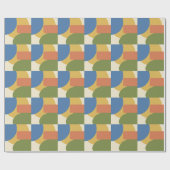 Modernes geometrisches Muster des Mittelzentrums - Geschenkpapier (Flach)