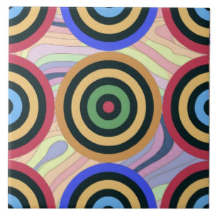 Modernes geometrisches Muster des mittleren Jahrhu Fliese