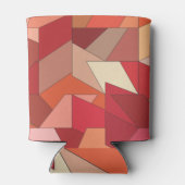 Modernes geometrisches Muster Dosenkühler (Rückseite)