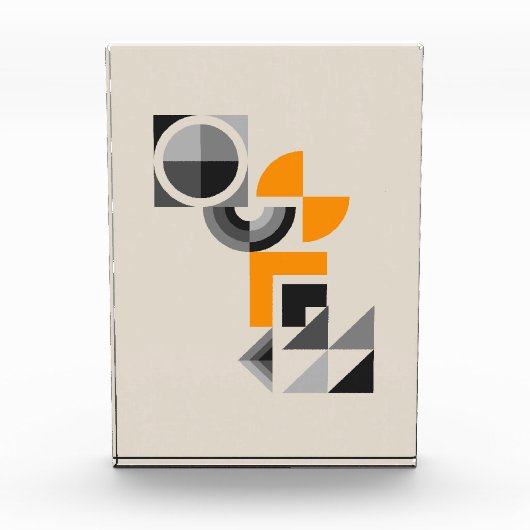 Modernes geometrisches Muster Fotoblock (Vorderseite)