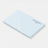 Modernes geometrisches Muster für Abstrakte Punkte Post-it Klebezettel (angewinkelt)