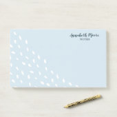 Modernes geometrisches Muster für Abstrakte Punkte Post-it Klebezettel (Auf Schreibtisch)