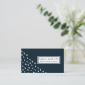 Modernes geometrisches Muster für Abstrakte Punkte Visitenkarte (Stehend Vorderseite)