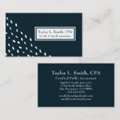 Modernes geometrisches Muster für Abstrakte Punkte Visitenkarte (Vorne/Hinten)