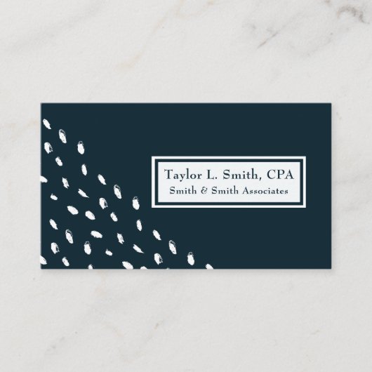 Modernes geometrisches Muster für Abstrakte Punkte Visitenkarte (Vorderseite)