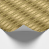 Modernes geometrisches Muster für Goldränder Geschenkpapier (Ecke)