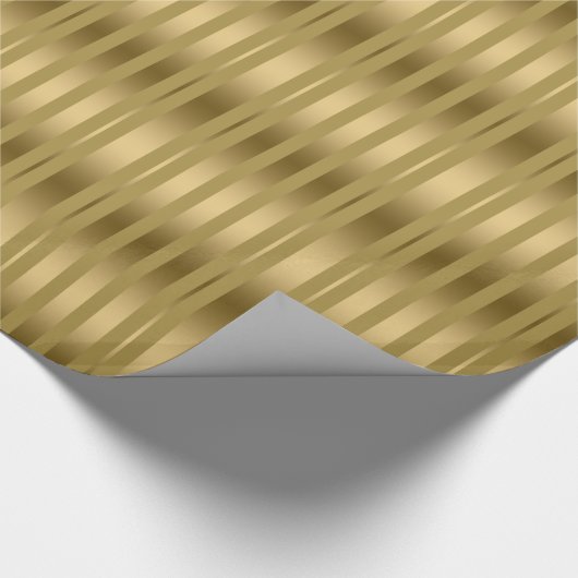 Modernes geometrisches Muster für Goldränder Geschenkpapier (Ecke)