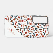 Modernes geometrisches Muster für Monogramm Samsung Galaxy Hülle (Rückseite (Horizontal))