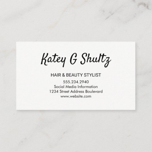 Modernes geometrisches Muster für Monogramm Visitenkarte (Rückseite)